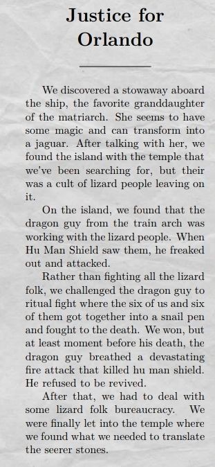 Justice for Olando article